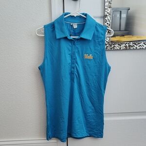 Under Armour UCLA Turquoise HeatGear Golf Sleeveless Shirt
